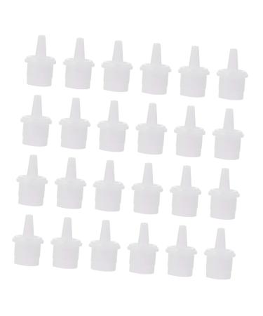 minkissy 200 Pcs Eyelash Glue Inner Mouth Bottle Nozzle Caps Eyelash Extension Bottle Mouth Eyelash Grafting Glue Cap Glue Bottle Tips Eyelashes with Glue Rubber Ring White Replace Plastic 1 Count (Pack of 1) Whitex2pcs