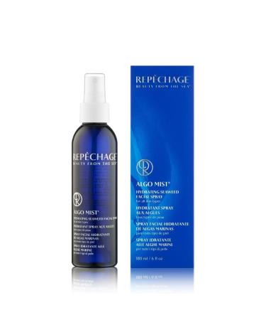 Repechage Algo Mist Hydrating Seaweed Facial Spray for All Skin Types - Aloe and Vitamin C Infused Face Mist Keeps Skin Hydrated Refreshed and Nourished 6 fl oz.
