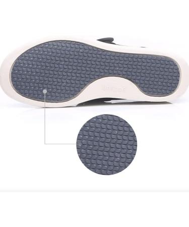Men's Lightweight Anti-Slip Diabetic Slippers with Arch Support - Black - Buy Online on GoSupps.com