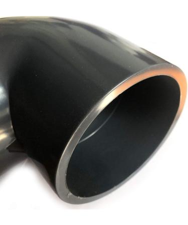 VMC 40mm PVC-U 90 Bend Fitting - PN 10 Pressure Class DIN 8063 2 x Adhesive Sleeves for Koi Pond & Garden Pond - Buy Online on GoSupps.com