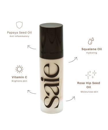 Saie Glowy Super Gel Mini - Starglow (0.5 oz) | Lightweight Hydrating Gel for Radiant Skin - Buy Online on GoSupps.com