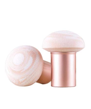 Cosmetic Puff Makeup Brush Sponge Brush Mushroom Head Wet Concealer Foundation Cosmetic Brush Tool Pink And Golden