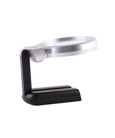 Magnifiers High Fold Collapsible Hand-held Desktop Magnifying Glass with Light HD 10 Times 20 Times Old Reading Identification Factory Inspection Quality Inspection Maintenance Des
