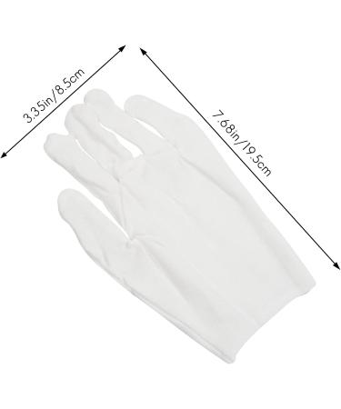 ZHIZAIHU 24 Pairs of Gloves Made of 100% Cotton White with Moisturising Cream Lining Gloves and Healthy Music Work - Buy Online on GoSupps.com