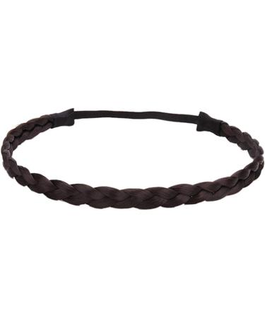Fliyeong Colors Women Ladies Plaited Hair Band Braided Synthetic Hair Plaited Plait Elastic Headband Hairband Black Creative and Useful - Buy Online on GoSupps.com