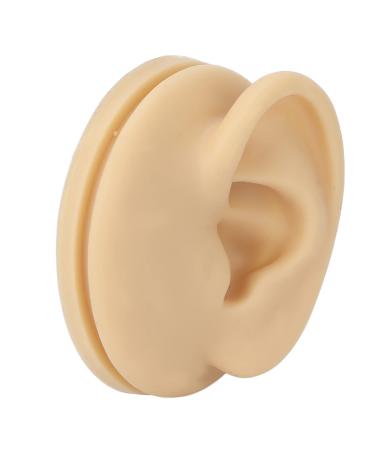 Silicone acupuncture ear model soft silicone left ear ear acupuncture exercise model simulation ear display model soft silicone human ear prosthetic ear
