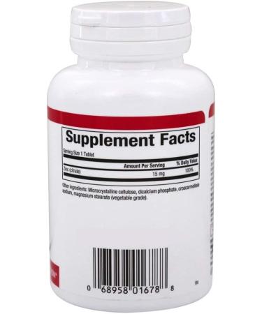 Natural Factors Zinc Citrate 15mg - 90 Tablets | Immune Support & Antioxidant - Buy Online on GoSupps.com