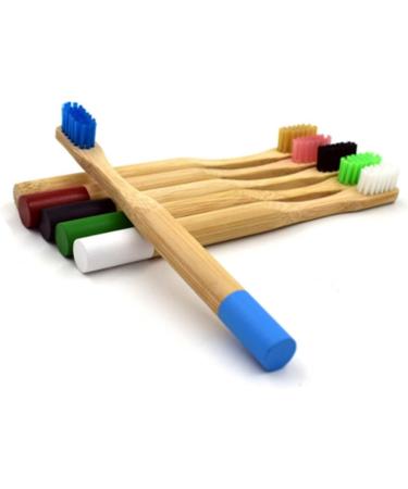 FRCOLOR 8 Pcs Bamboo Toothbrush Set - Soft Bristle Eco-Friendly Toothbrushes for Adults & Women - Buy Online on GoSupps.com