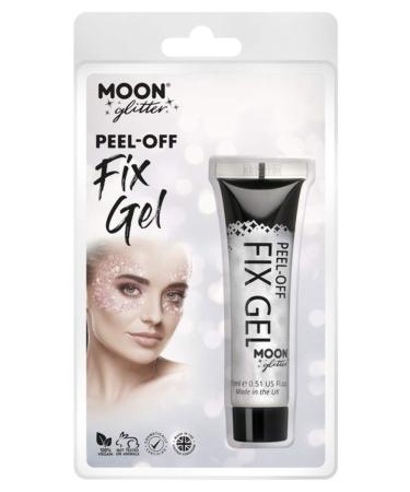 Smiffys Moon Glitter Peel-Off Glitter Fix Gel Clear