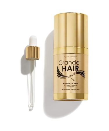 Grande Cosmetics GrandeHAIR Hair Enhancing Serum for Men and Women, Promotes Thickness in Thinning Hair, Safe for Color Treated Hair 20 mL, Starter Size