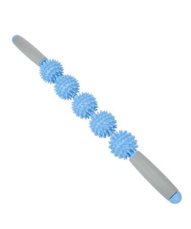 Fascia Blaster Five Spiky Balls Muscle Massage Roller Cellulite Massager Sports Relaxation Tool (Blue)