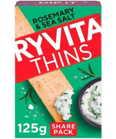 Flatbread Crackers Bundle With Ryvita Thins Rosemary & Sea Salt Flatbread 125g Multi-Seed Flatbread Crackers 125g and Three Cheese Flatbread Crackers 125g (3 Pack) - Buy Online on GoSupps.com