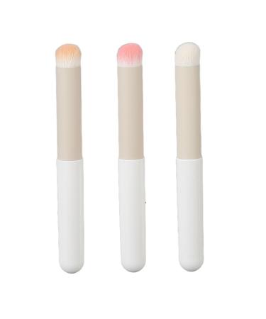 Buy Professional Lipstick Brush Set - 3 Round Lip Brushes with Makeup Sponge | Multipurpose Portable Cosmetic Tool for Flawless Application - Buy Online on GoSupps.com