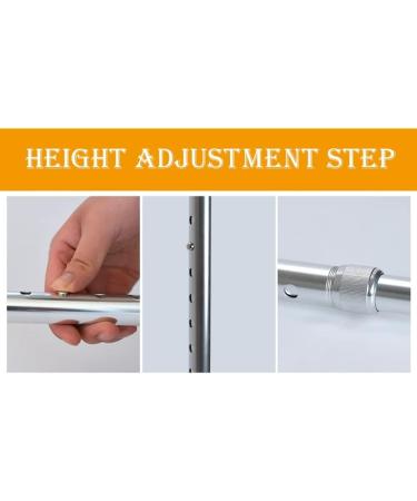 Telescopic Non Slip Crutches Walking Stick Old Man Fracture Cane Multifunction Telescopic Medical Crutch Light One-Hand Silver for Arthritis Elderly Seniors & Handicap (Color : Silver) The New - Buy Online on GoSupps.com