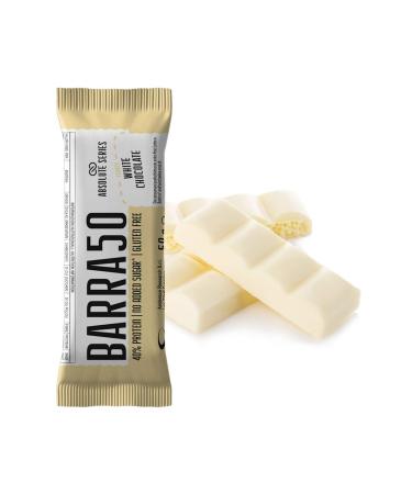Anderson Barretta Proteica - Cioccolato Bianco | 40% Protein 0 Added Sugars Gluten-Free | Absolute Series 24x50g - Made in Italy - Buy Online on GoSupps.com