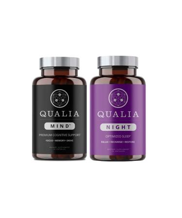Qualia Mind & Night from The Neurohacker Collective | Premium Nootropic Supplement for Mental Performance & Brain Health | Increase Focus & Mental Clarity | Deep Refreshing Sleep Support