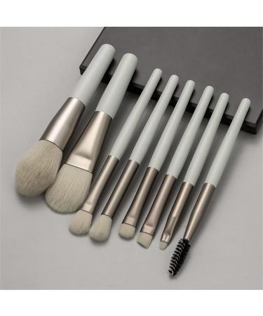 8Pcs Gray Makeup Brush Set - Foundation Eyeshadow Eyebrow & Eyelashes - Perfect for Professional Makeup Application - Buy Online on GoSupps.com