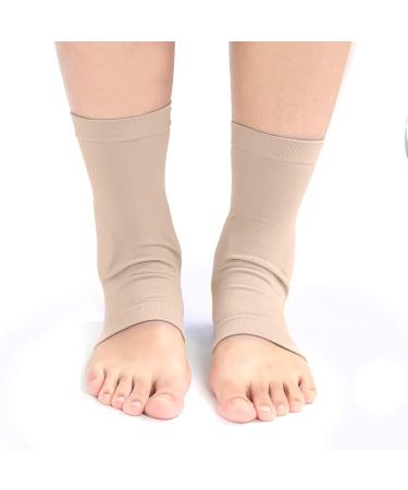Buy Padded Heel Socks - Ankle Protector Soft Elastic Sleeve for Breathable Comfort & Heel Crack Relief - Buy Online on GoSupps.com
