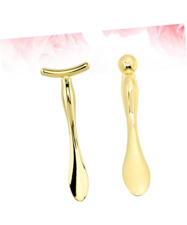 Beaupretty 2pi ces Outils De Beaut Pour Yeux Spatule Et De Massage Pour Application De Contour Des Yeux Et Massage Anti- d me Couleur Dor e - Buy Online on GoSupps.com