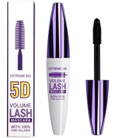 5D Mascara Eye Makeup Hypoallergenic and Fragrance Free Non Smudging Lengthening Long Lasting Curl Defining (1) - Buy Online on GoSupps.com