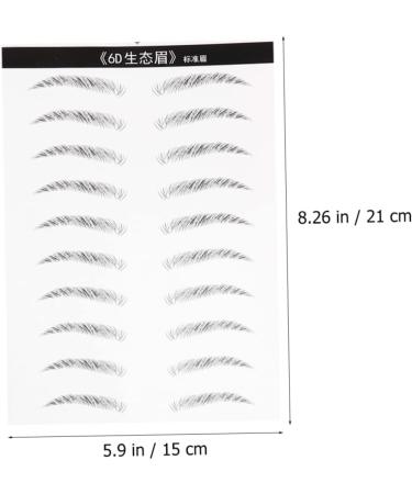 FOMIYES 6 Sheets Pairs Makeup Brow Sticker Stick on Brow Simulation Eyebrow 6d Eyebrow Stickers Disposable - Buy Online on GoSupps.com