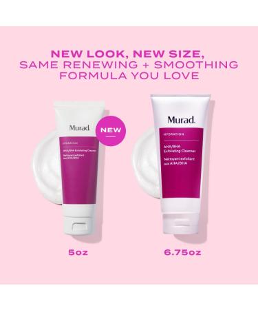 Murad AHA/BHA Exfoliating Cleanser - Triple-Action Cleansing Exfoliator with Salicylic Lactic & Glycolic Acids - Creamy Face Wash Removes Dull Dry Skin for Smoother Softer Skin 5 Fl Oz (Pack of 1) - Buy Online on GoSupps.com