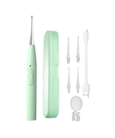 Ear Wax Removal Tools with Light Ear Pick Cleaning Kit for Humans Ear Spoon Tweezers for Ear Health Care Gift Stainless Steel Light Emitting Ear Picking Tweezers Corkscrew (Mint Green One Size) Mint Green One Size