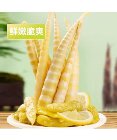 Fresh Bamboo Shoots with Mountain Peppers Bamboo Shoots with Pickled Peppers 200g/bag Instant Snacks Snacks and Snack Food Bamboo Shoot Tip Tender Bamboo Shoots Crispy Bamboo Shoots (3 pack) - Buy Online on GoSupps.com