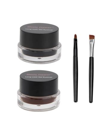 TOVINANNA 2pcs Eye Shadow Cream Waterproof Eyeliner Pencil Black Eyeliner Pencils Finger Claws Gel Water Proof