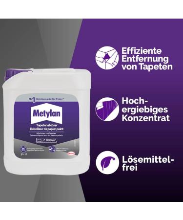Metylan Active Wallpaper Removal Quick & Easy 5L Concentrate for All Wallpapers & Bubbers - Buy Online on GoSupps.com