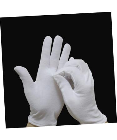 PLAFOPE 12 Pairs Moisturizing Gloves Work Gloves Working Gloves Moisturizing Overnight Gloves Cotton White - Buy Online on GoSupps.com