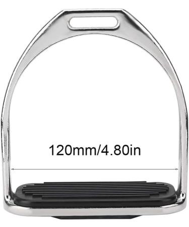 Salutuya 4.8 Comfortable Iron Stirrups with Rubber Pad for Safe & Pain-free Riding - Buy Online on GoSupps.com