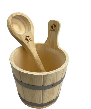 Sudorewell Sauna Set | 3L Sauna Chick & 15 Min Hourglass | Red Sand & Pine Wood Thermometer/Hygrometer - International Shipping - Buy Online on GoSupps.com