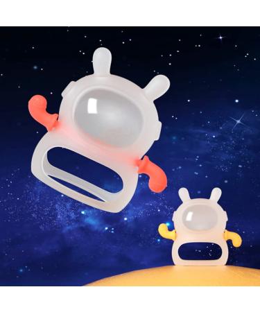 Space Rabbit Gloves Teether - Anti-Drop Silicone Toy for 3+ Months Infants - BPA-Free Baby Chew Toy in Translucent Yellow - Buy Online on GoSupps.com