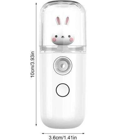 Face Mister - 30 ml Face Humidifier Handy Facial Sprayer | Moisturizing for Face Daily Makeup Skin Care Eyelash Extensions Uwariloy Rabbit White - Buy Online on GoSupps.com