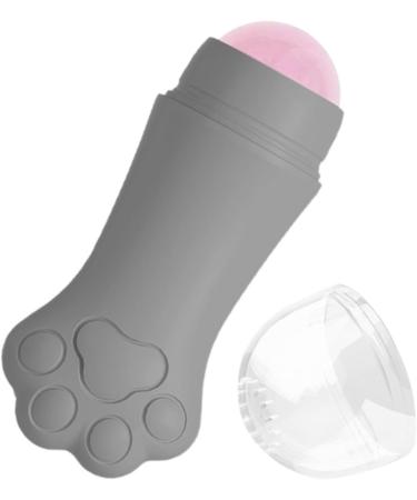 Jade Face Roller Puffiness Reducing Roller Facial Roller Skincare Roller Cat Claw Facial Skin Massager Roller Jade Stone Skin Care Tool Relaxing Jade Roller for Skin Gray - Buy Online on GoSupps.com