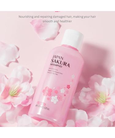 Cherry Blossom Shampoo Pink Moisturizing Shampoo for Thicker Stronger Hair - Volumizing Shampoo Simply Nourishes with Fragrance Notes Moisturizing and Thickening Treatment - Buy Online on GoSupps.com