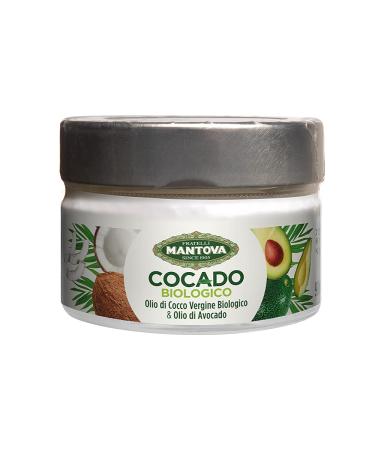 Organic virgin coconut oil and avocado oil - 90 ml - natural, pure, organic. Origin of certified organic farming - high quality Fratelli Mantova since 1905