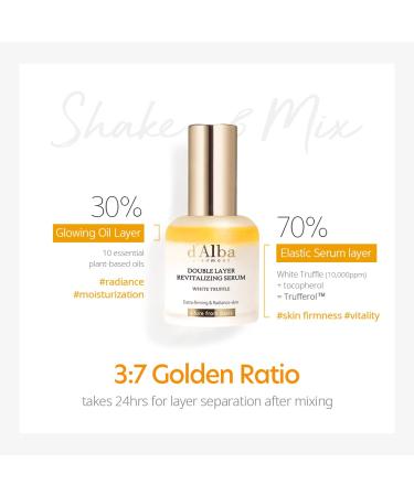 d'Alba Italian White Truffle Double Layer Revitalizing Serum - 100hr Hydration for Glowing & Long-Lasting Moisture - Buy Online on GoSupps.com