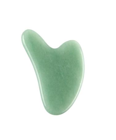 Natural Stone Jade Gouache Scraper Rose Quartz Facial Gua Sha Tools Neck Massager for Face Lifting Beauty Health Pink Natural Stone (Color : Green)