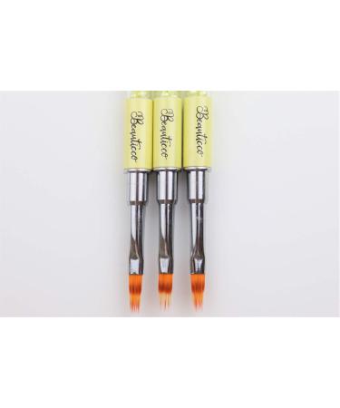 Nail Art Brush Ombre Nail Brush with Rhinestone Handle Manicure Drill Drawing Nails Brush Pen for Gel Nails Yellow Ombre brush - Buy Online on GoSupps.com