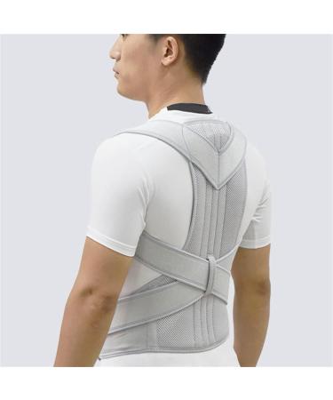 YMGSCC Posture Corrector Back Brace Clavicle Support Stop Slouching Hunching Adjustable Trainer(M) Medium Grey - Buy Online on GoSupps.com