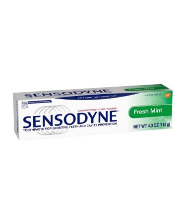 Buy Sensodyne Maximum Strength Anticavity Toothpaste for Sensitive Teeth - 4 oz Fluoride & Cavity Protection Fresh Mint - International Shipping Available - Buy Online on GoSupps.com
