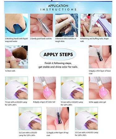 Joligel Blooming Gel Kit with Brush & Liner Pen | Marbling & Watercolor Effect Nail Art - 10ml UV LED Nail Polish - Buy Online on GoSupps.com