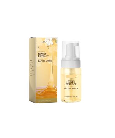 Gentle Honey Foam Facial Cleanser - Hydrating Oil-Control & Acne-Fighting Face Wash For All Skin Types(3PCS) 1 Count (Pack of 1)