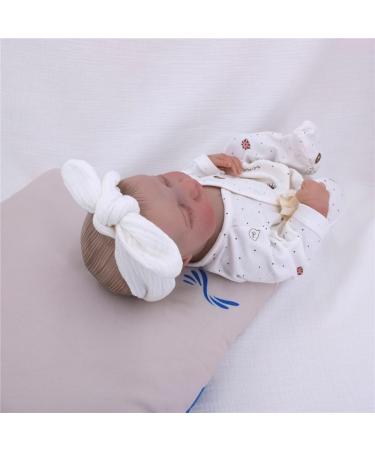 Original Cotton Gauze Headband for Newborn Toddler Infant Baby Girl Kids Muslin Cotton Hair Bow Elastic Bands Turban Headbands (2 pcs 029 White) - Buy Online on GoSupps.com