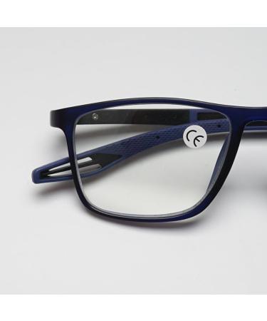 Magimodac Metal Blue Light Filter Glasses for Men & Women - Anti Blue Light Thin Frame Nerd Glasses - Model 072 Bright Black - Buy Online on GoSupps.com