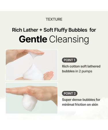 MENOKIN Cotton Cloud Bubble Cleanser Perfect EGF Skin Repair Remove Impurities Low pH for Sensitive Skin Hydrating & Non-Stripping Gentle Face Wash Foaming bubbles Korean Skincare 5.07 fl oz - Buy Online on GoSupps.com