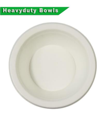 CantaGreen 12oz Compostable Bowls - 100 Count | Heavy Duty Biodegradable Disposable Paper Bowls - Buy Online on GoSupps.com
