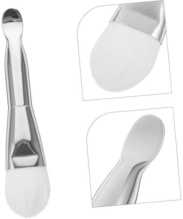 FOMIYES Double-headed Facial Treatment Brush Facial Mask Brush Skin Care Tool Facial Mask Applicator Facial Mud Mask Brush Mask Spoon Women Mud Mask Brush Mud Mask Applicator Cream Spoon 13.70X2.50X1.50CM Silver - Buy Online on GoSupps.com